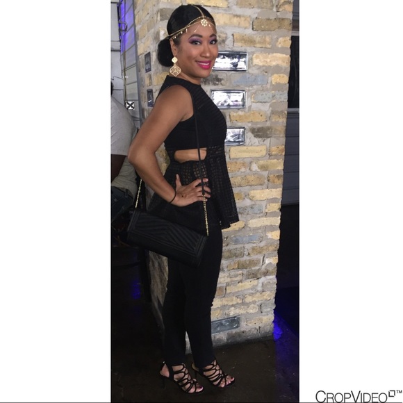 Eyelet Peplum Top - Picture 2 of 3